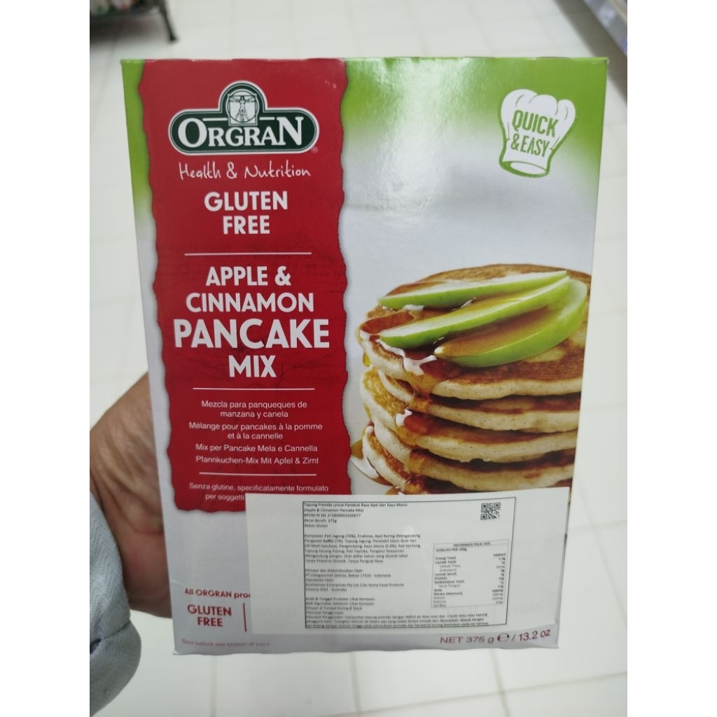 

ORGAN APPLE PANCAKE MIX 13.2OZ/375G