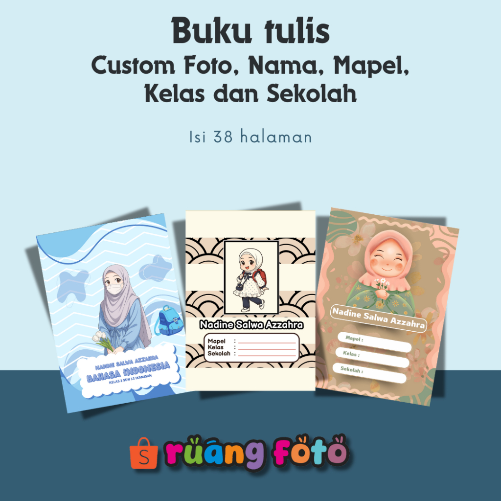 

Buku Tulis Custom Tema Anak Cewek Part 2 38 Halaman