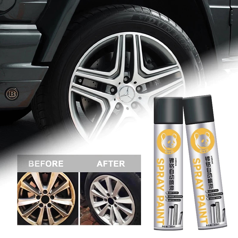 350 ML Cat Semprot Chrome Sapporo Chrome Spray Paint Anti Karat Warna Stainless /Cat Semprot Chrome 