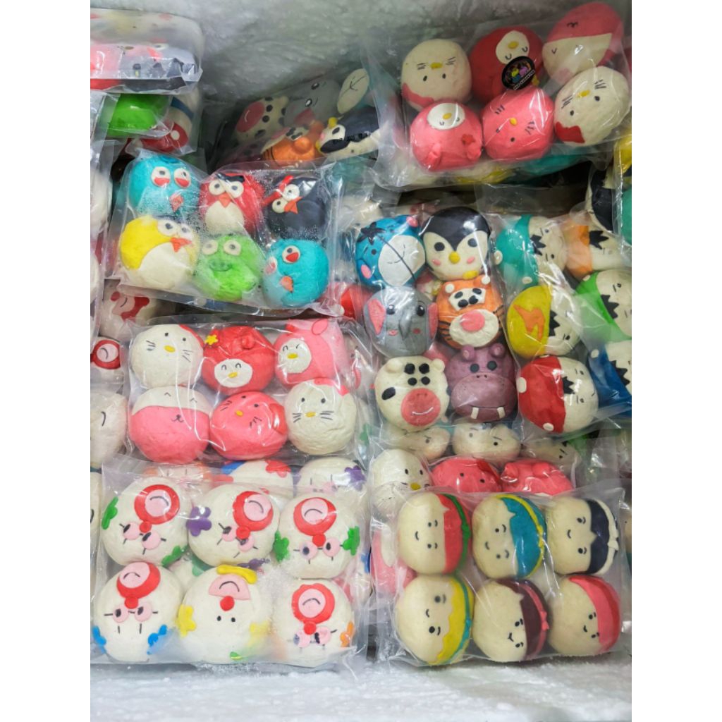 

Bakpao karakter mini isi 6 pcs / roti frozen food