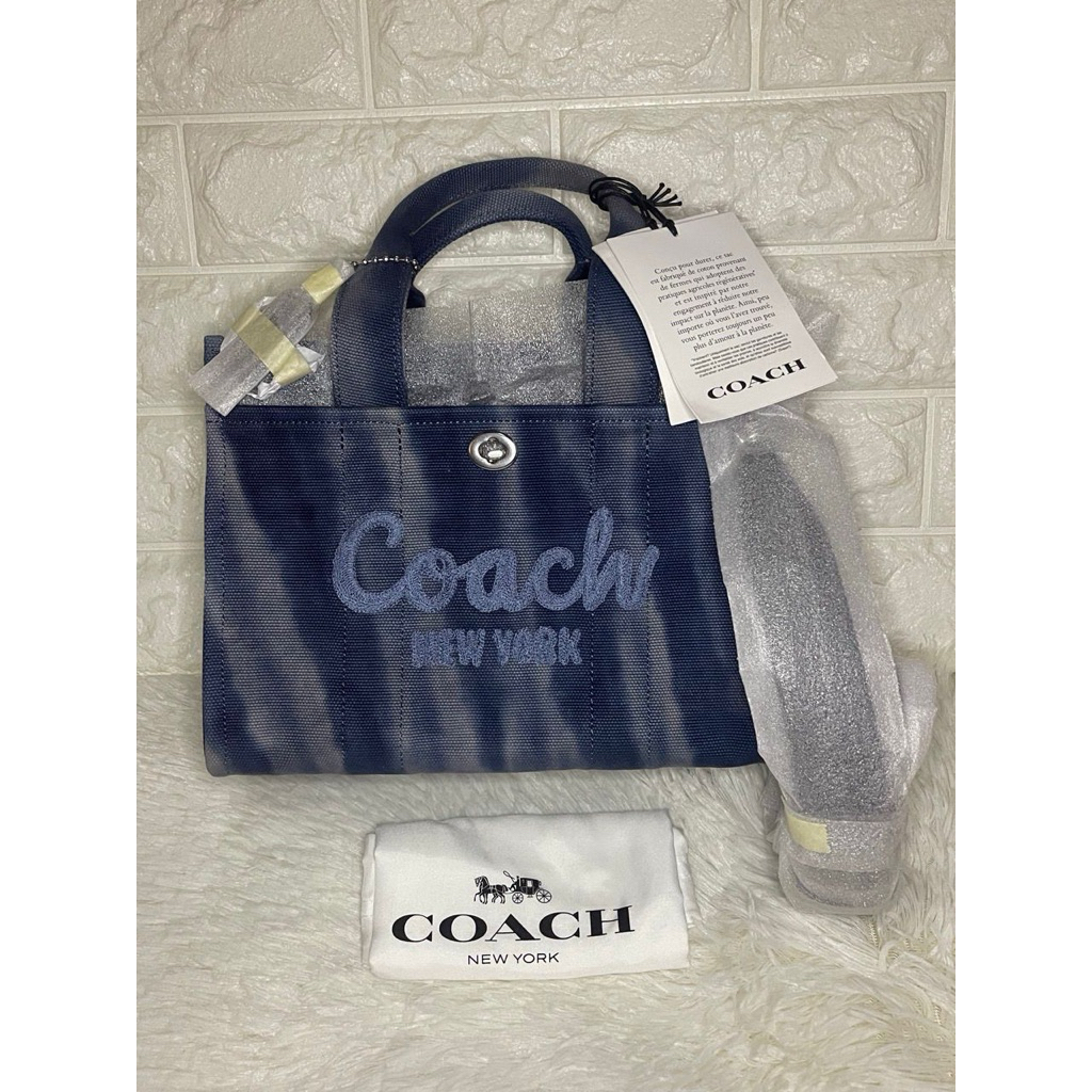 Tas Coach Cargo 26 Tote Bag Midnight Navy Crossbody AUTHENTIC