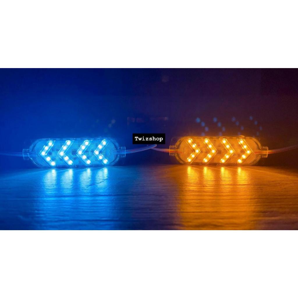 Lampu LED Panah Kedip Strobo Flash Kedap Kedip Blitz DC 12 Volt-24 Volt Motor Mobil Truk DC 12V-24V