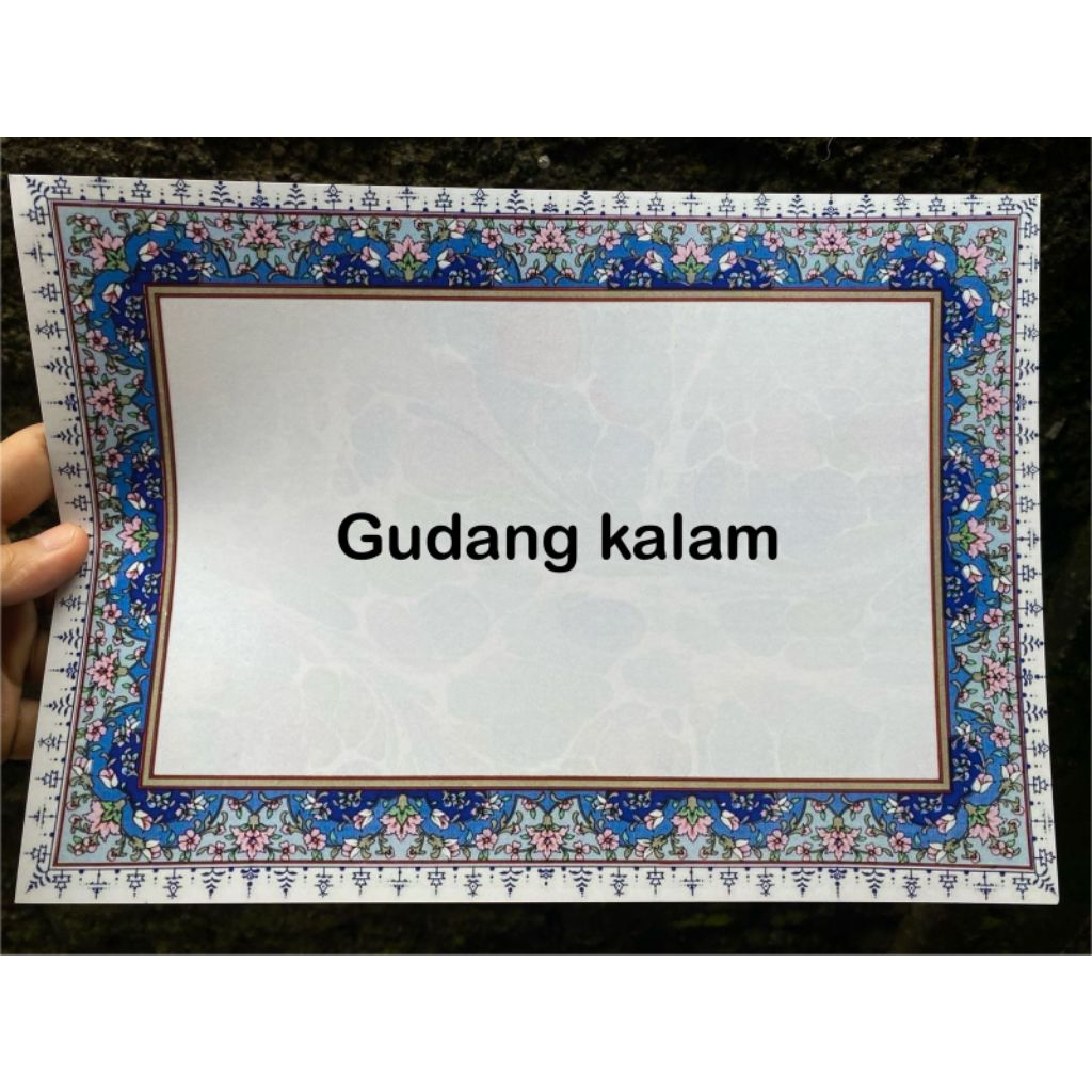 

KERTAS ART PAPER MOTIF, UNTUK MENULIS KALIGRAFI, NAMA DLL