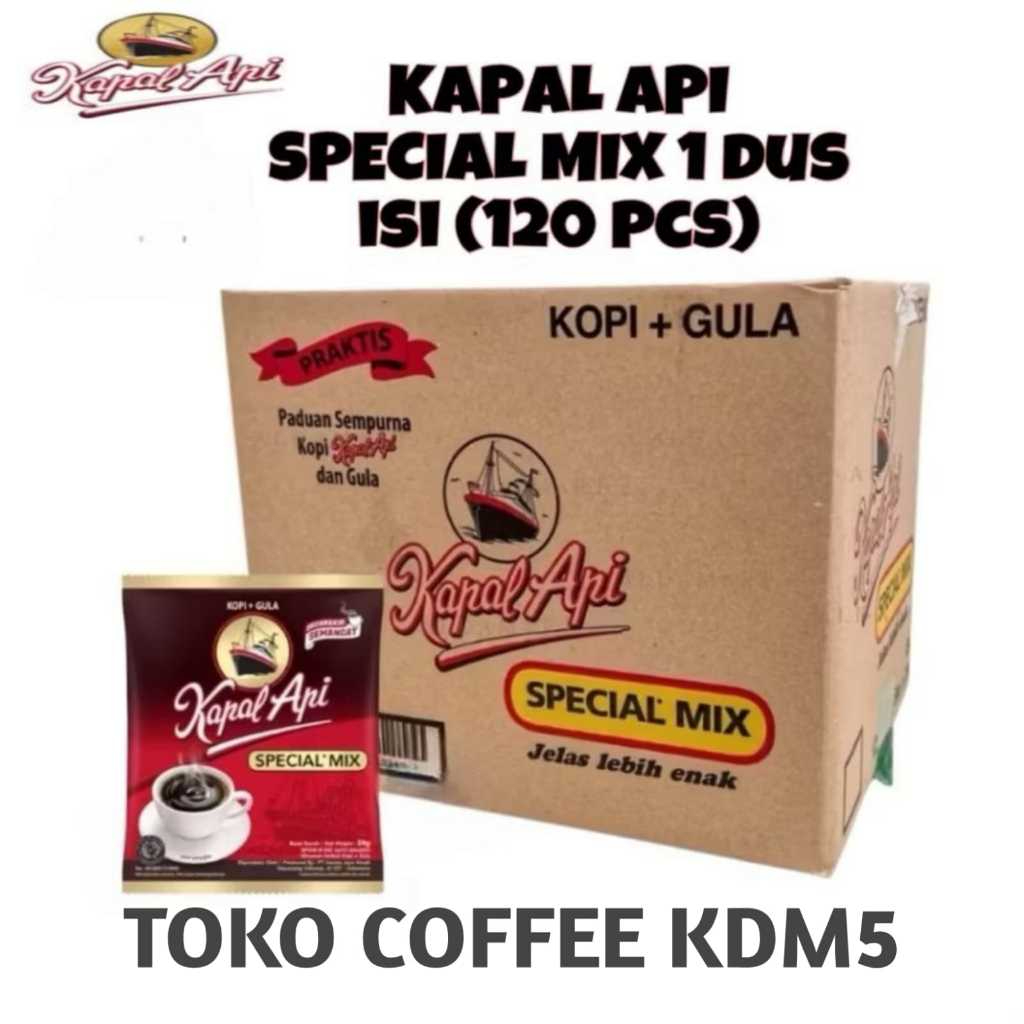 

KOPI KAPAL API SPECIAL MIX 1 DUS 120 SACHET 23 GRAM