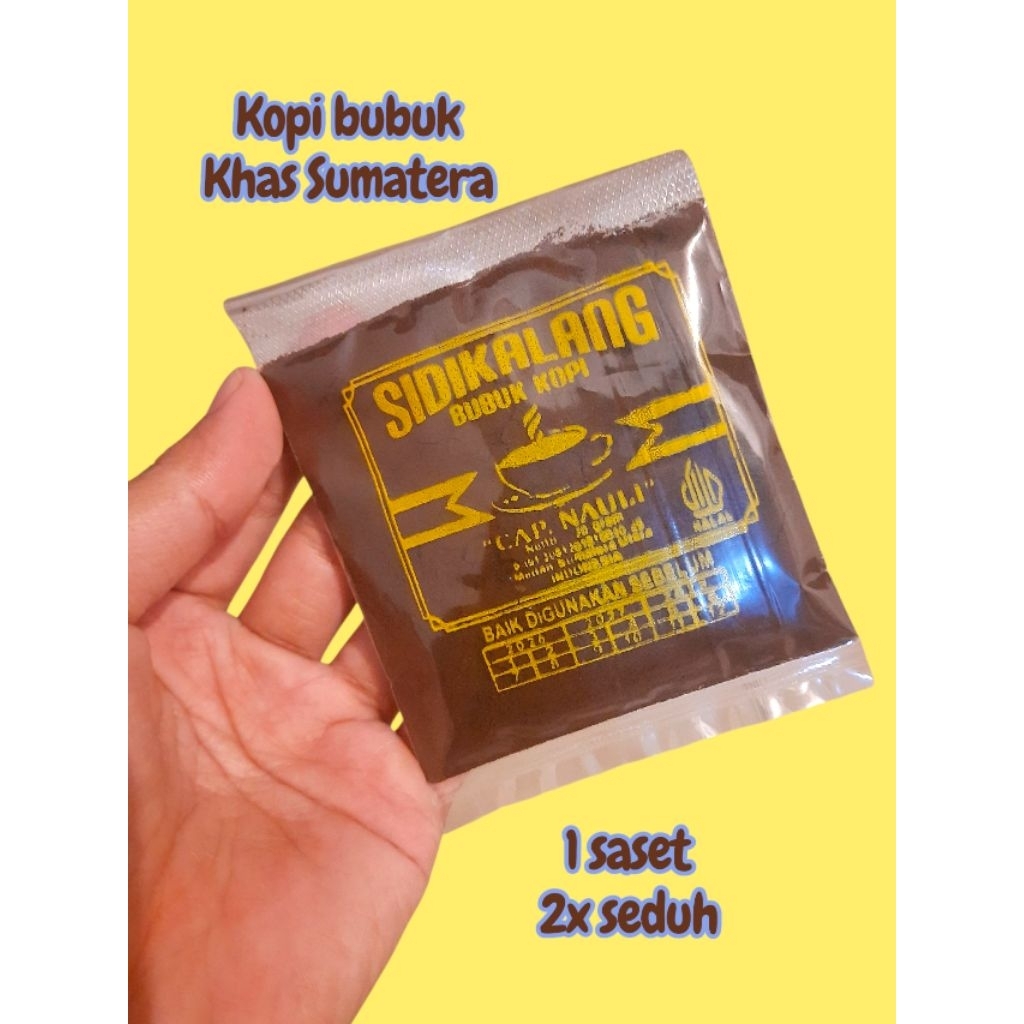 

Kopi bubuk hitam khas Sumatera