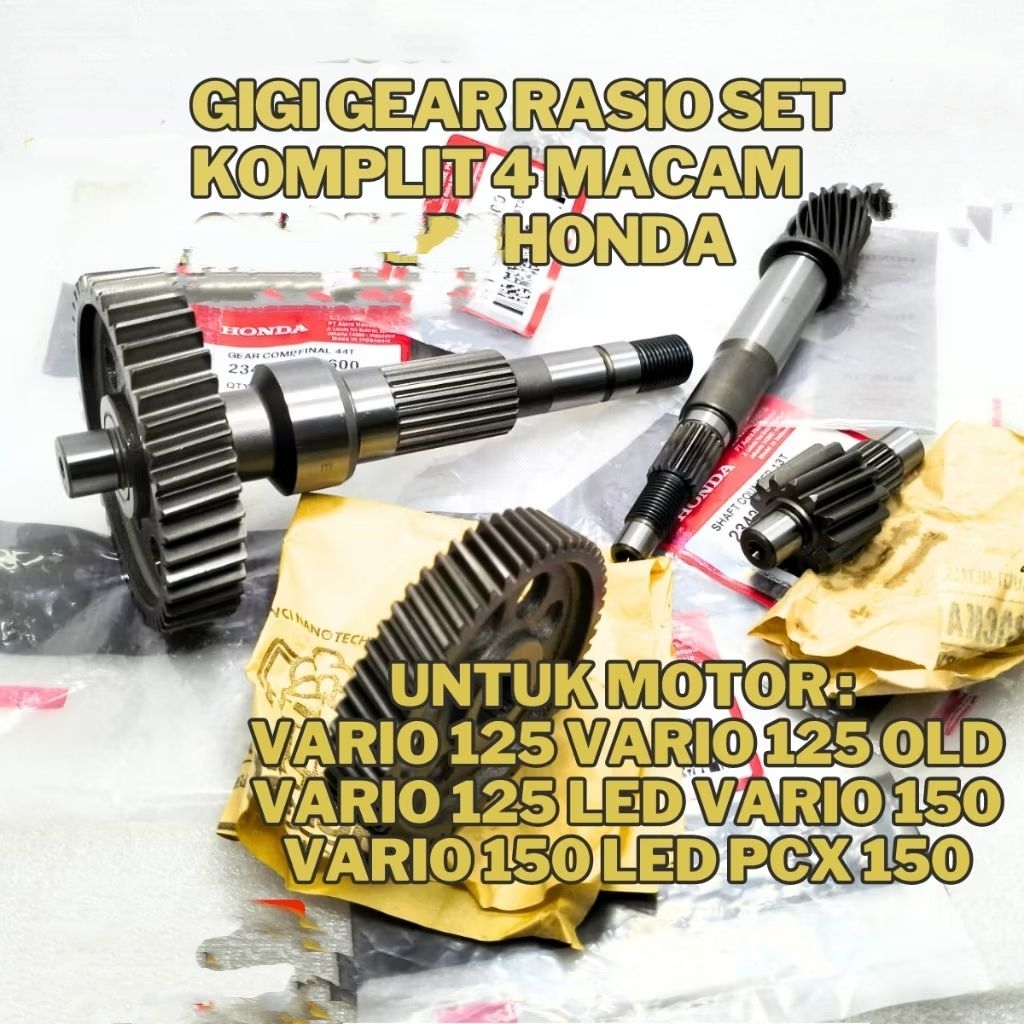 GIR BOX GEAR BOX RASIO SET HONDA VARIO 125 KZR 2012 - 2015 PCX 150 CBU