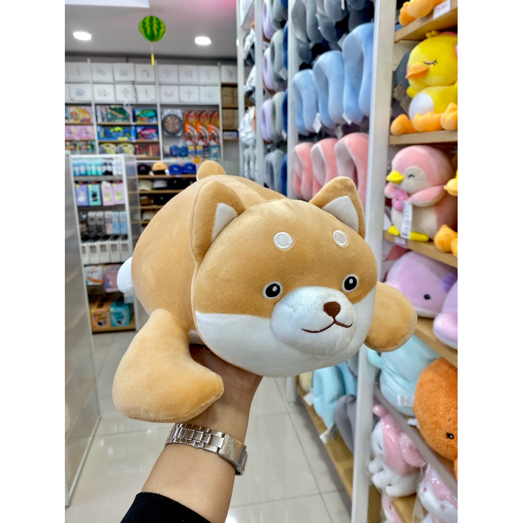 Miniso Lying Shiba Inu Plush Toy/Miniso Boneka Anjing