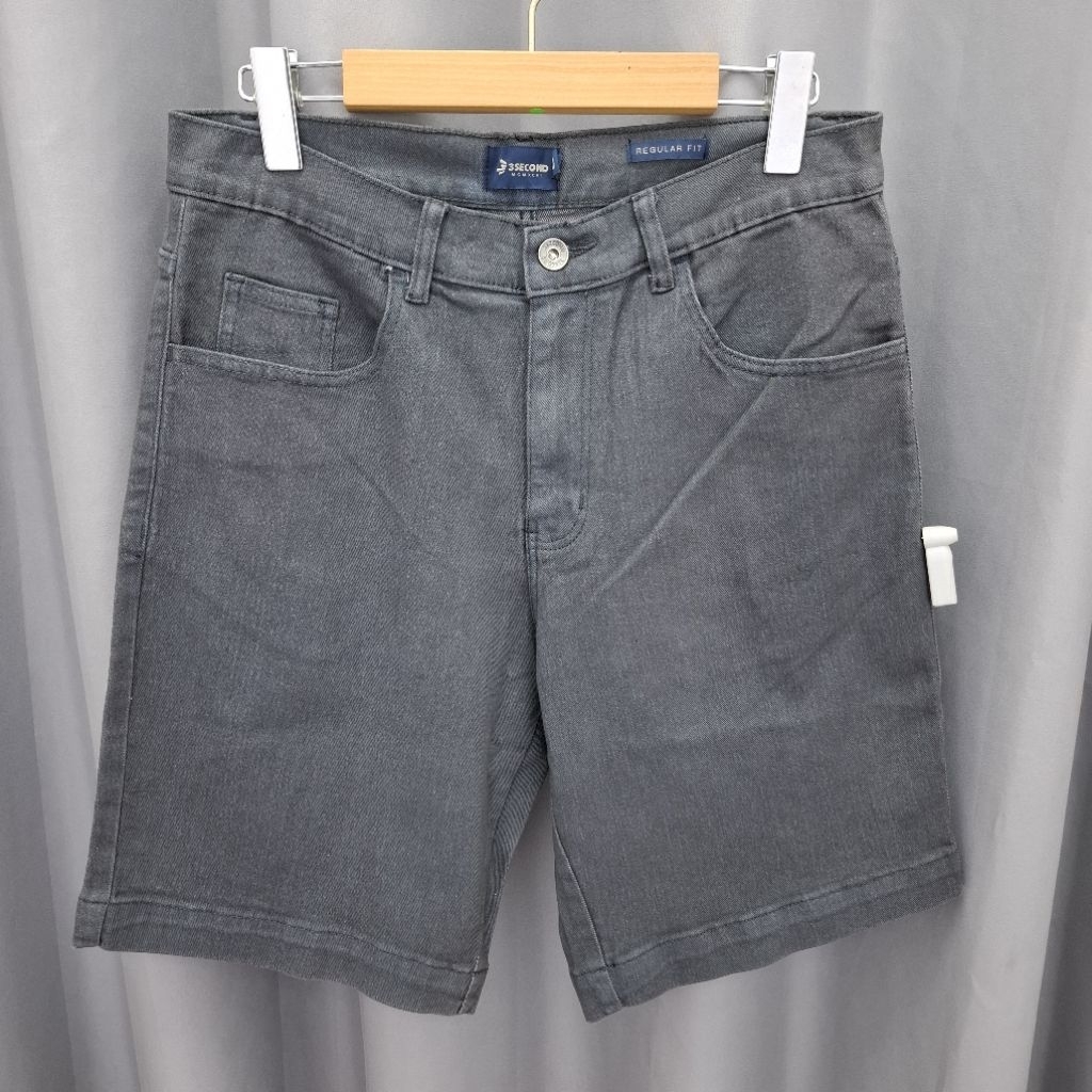 Celana Pendek Pria Denim 3Second Regular Fit Jeans Kale HP-040225