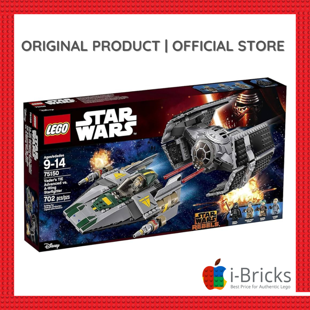 Lego 75150 star wars vader's tie advance vs a wing starfighter