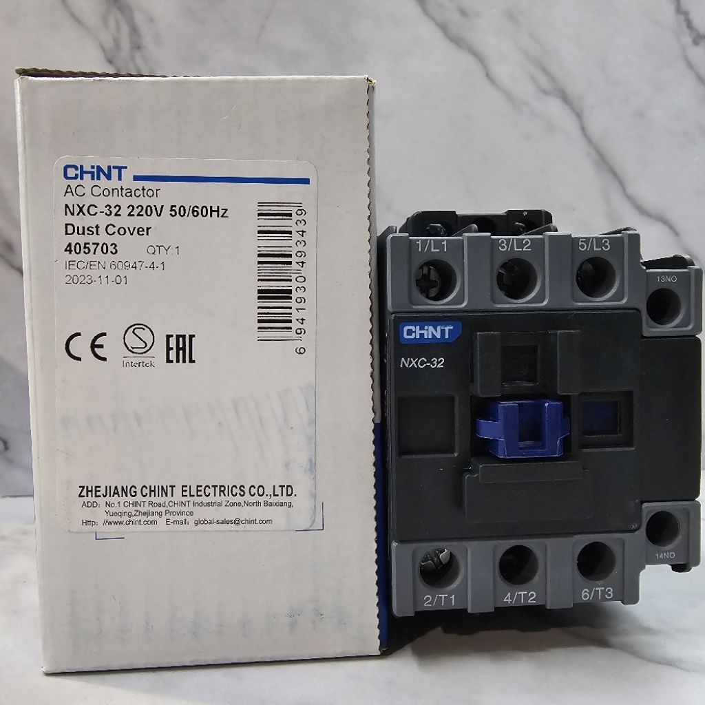 Contactor Kontaktor 3Phase 220Vac Nxc09/ Nxc-12/ Nxc-18/ Nxc-25 / Nxc-32 / Nxc-40 Chint Original