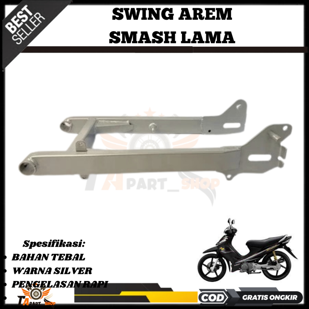 Swing Arem Arm Lengan Ayun Fork Sasis Belakang Motor Suzuki Smash Lama Model Ori