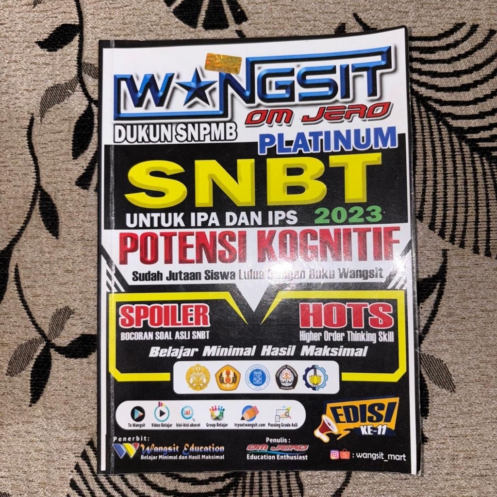 (PRELOVED) Buku Wangsit om jero Platinum (2023)