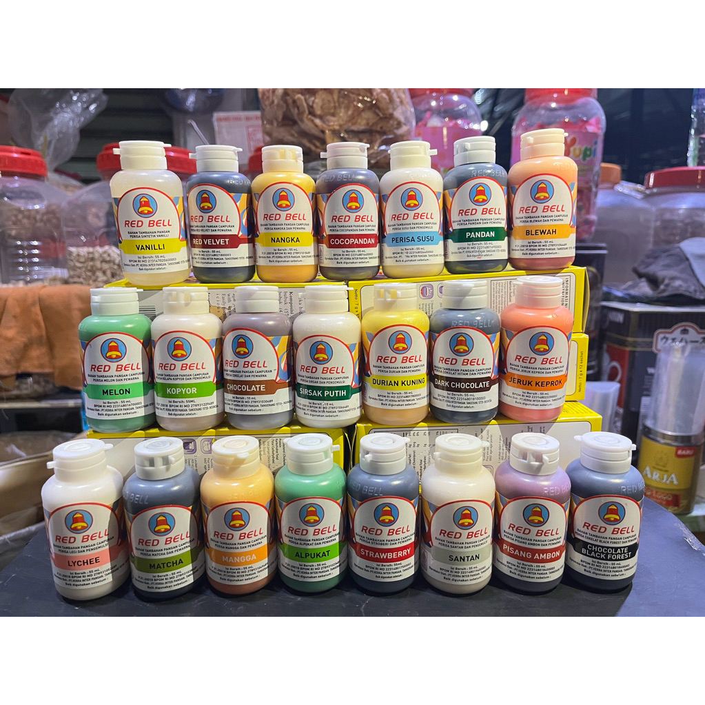 

red bell pasta dan pewarna makanan 55 ml