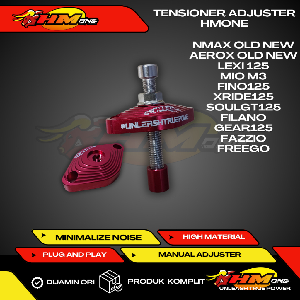 HMone tensioner manual nmax aerox mio M3 lexi fino 125 xride 125 filano vixion mxking adjustable cnc