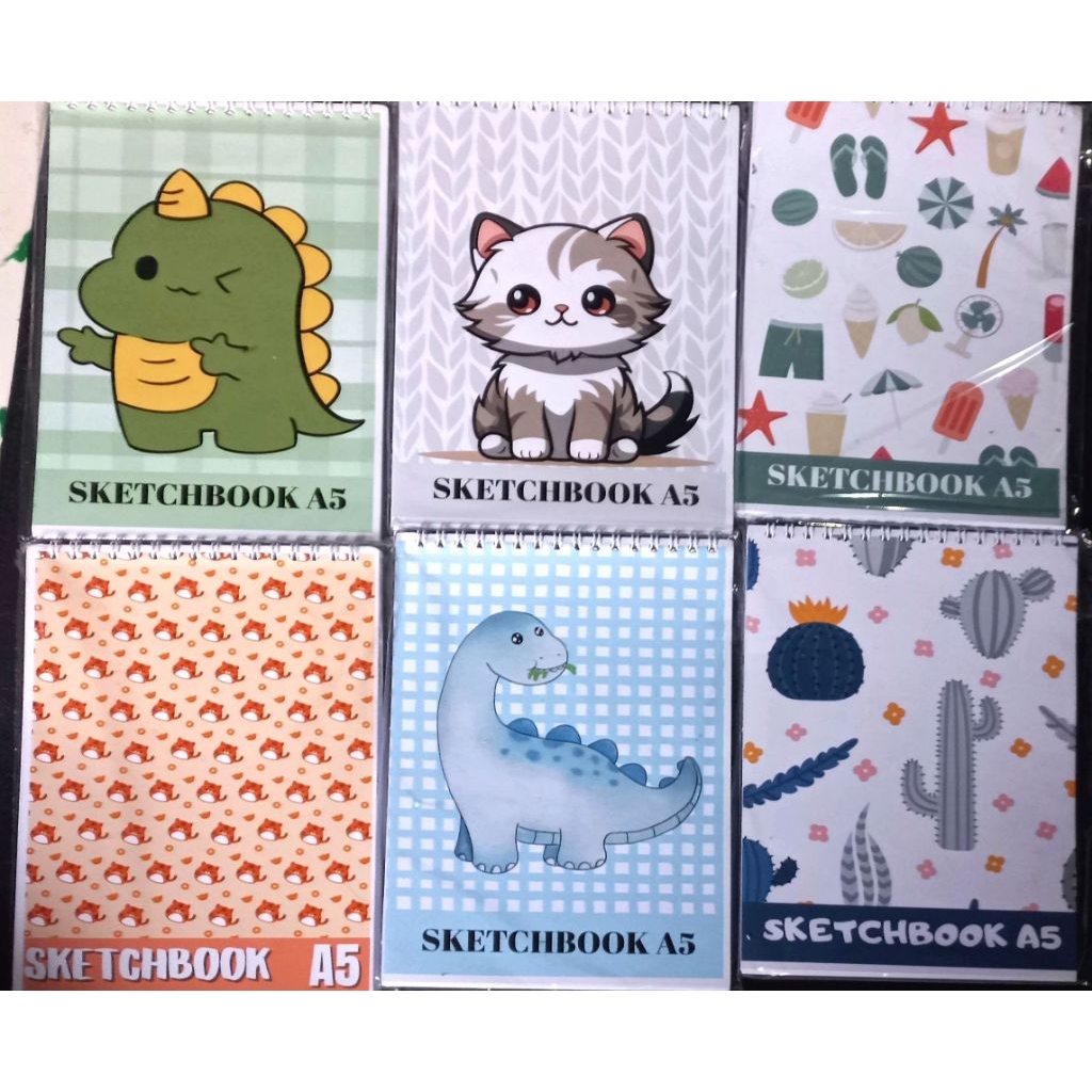 

Sketchbook A5 100gsm | 30/40/50 Lembar | Cover Estetik & Banyak Desain