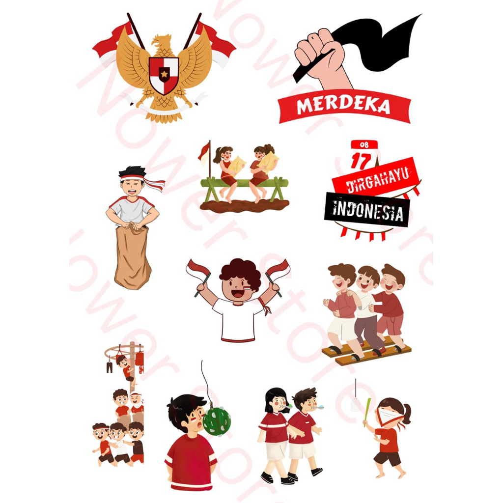 Topper Perlombaan Agustus | Hiasan Tumpeng Lomba 17 Agustus | Lomba Agustusan