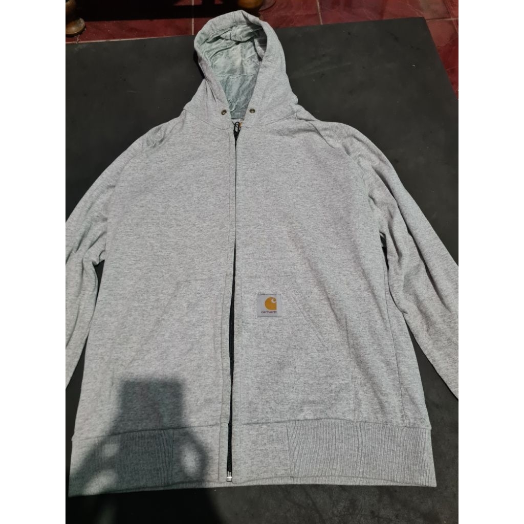 Hoodie zipper carhartt second, hoodie zipper carhartt preloved