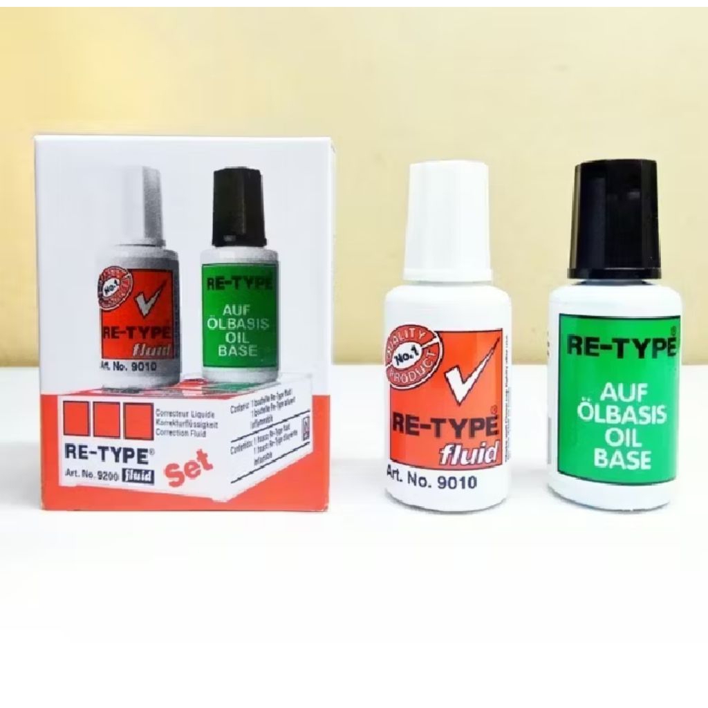 

RE-TYPE set / retype tip-ex / tipex kuas correction fluid