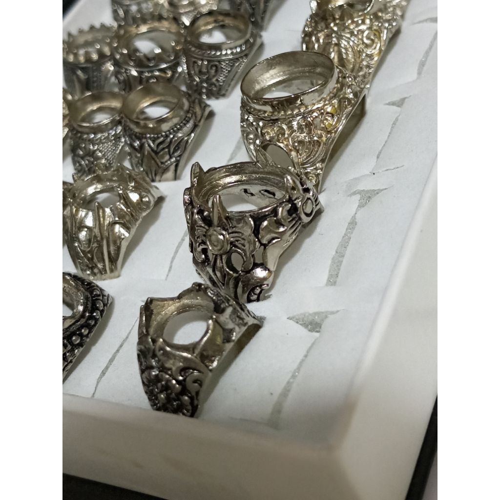 1 PCS RING CINCIN ALFAKA UKIRAN PERAK BALI