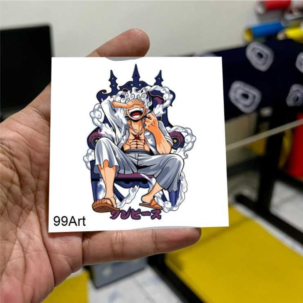 one piece gear 5, stiker anime one piece, luffi, stiker hp, motor