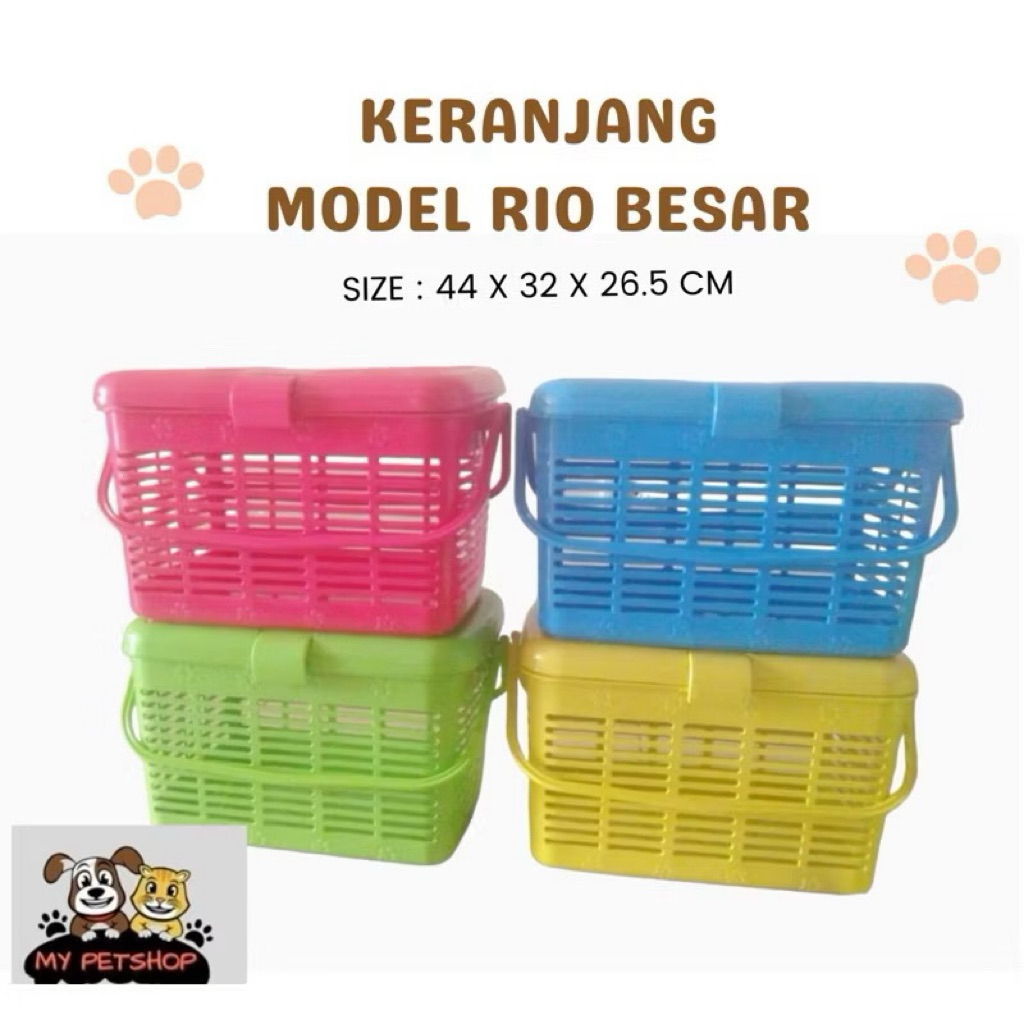 KERANJANG MODEL RIO BESAR KUCING ANJING