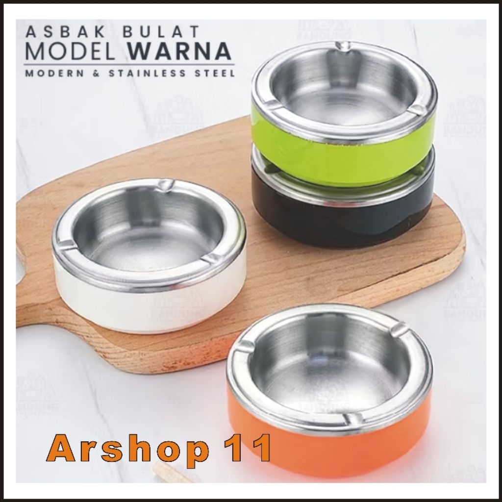 Asbak Rokok , Asbak Stainless , Asbak Bulat , Asbak Kotak