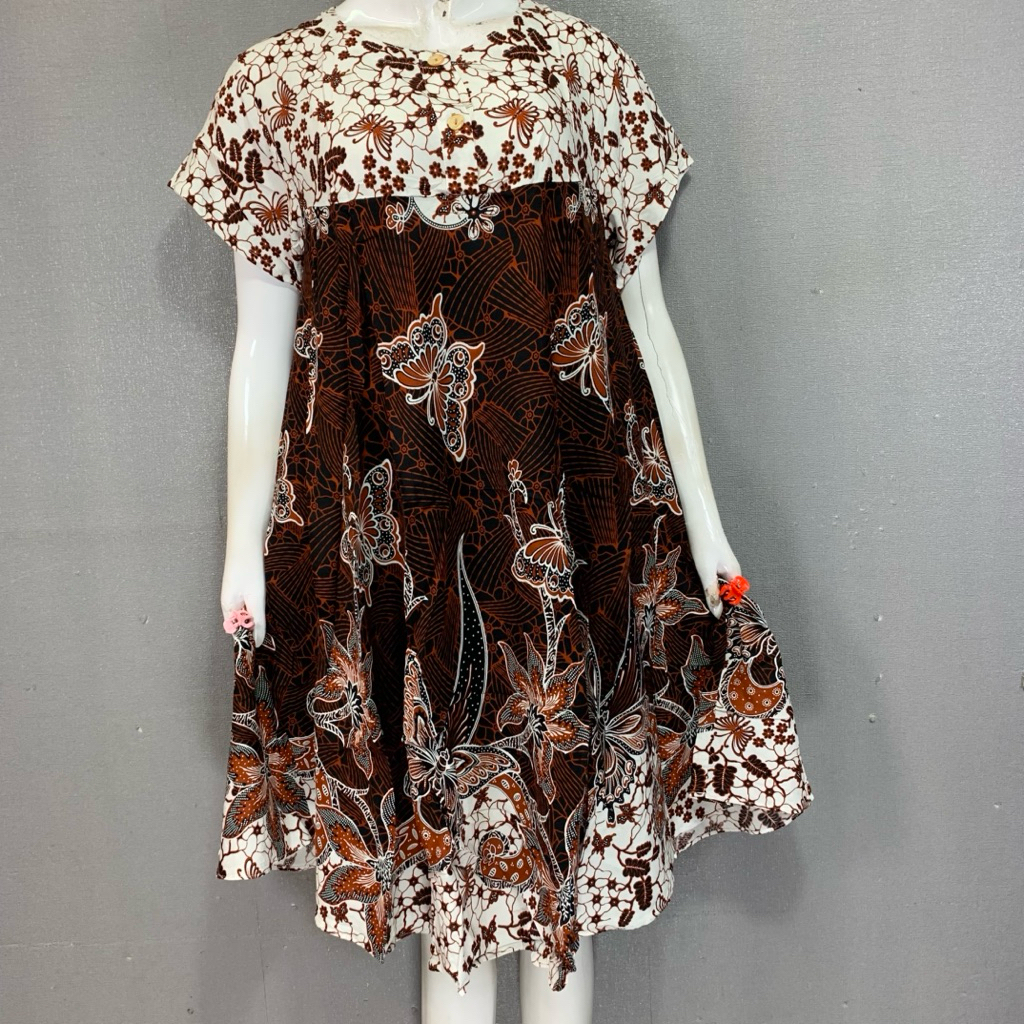 Kencana Ungu - Daster Klok Payung Label Hijau | Daster Batik