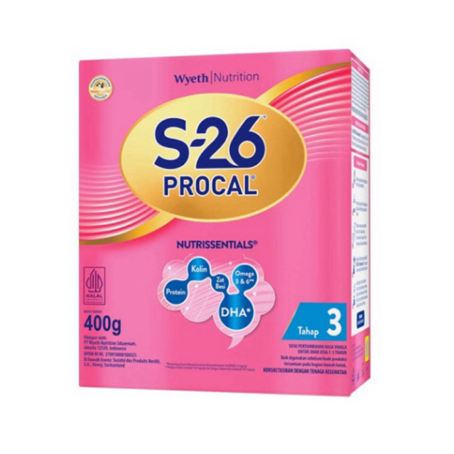 

S-26 Procal Tahap 3 Susu Pertumbuhan Anak 1-3 Tahun Vanila 400g