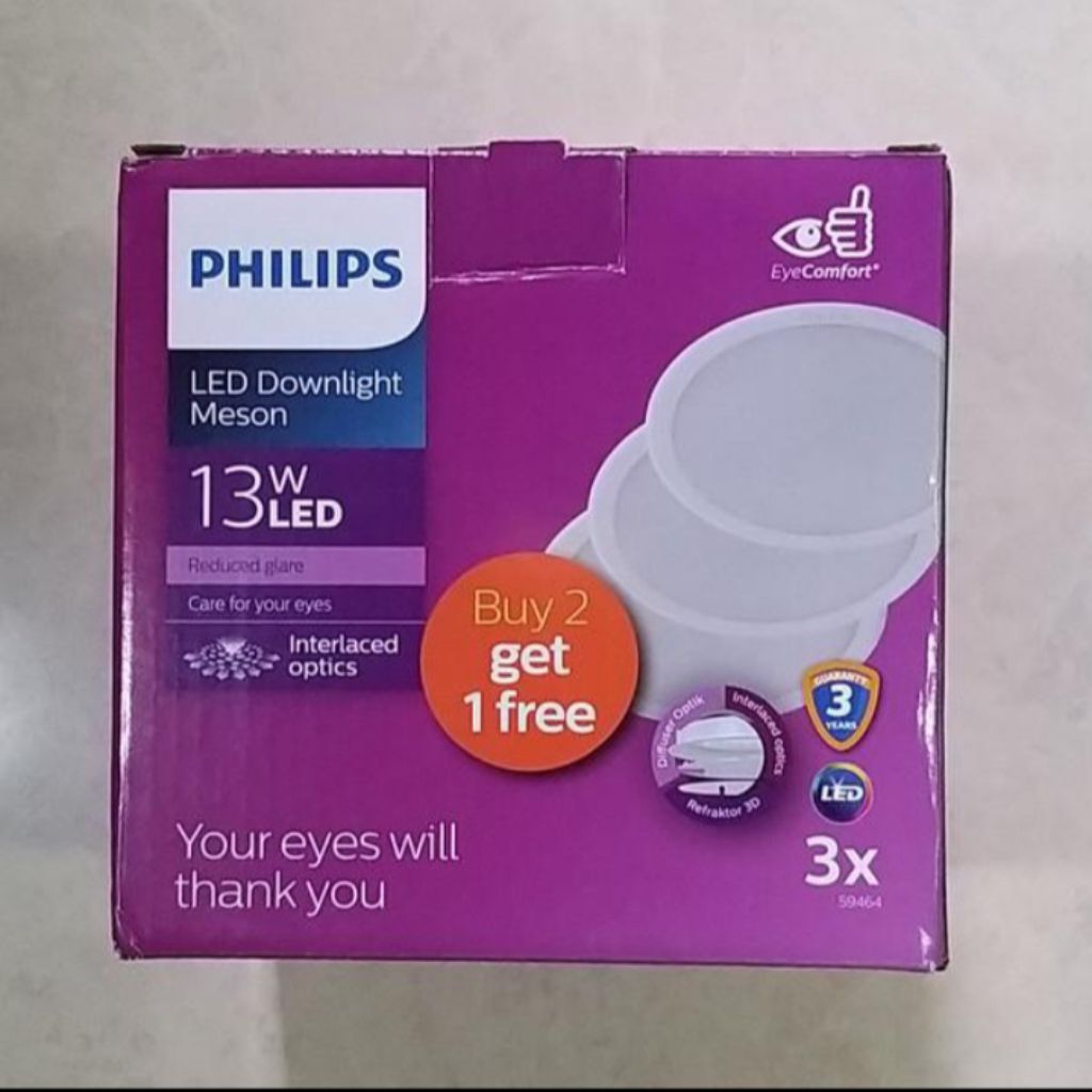 PHILIPS LED Downlight Multipack 59464 Meson 13W D125