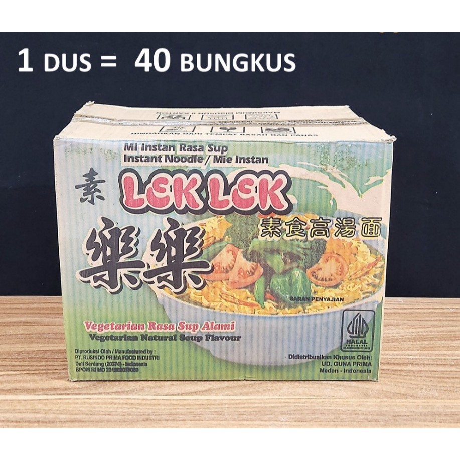 

1 Dus Mie Lek Lek Sup Segar Instant Sup Vege Mie Vegetarian Noodle Vegan 1 DUS isi 40 BUNGKUS