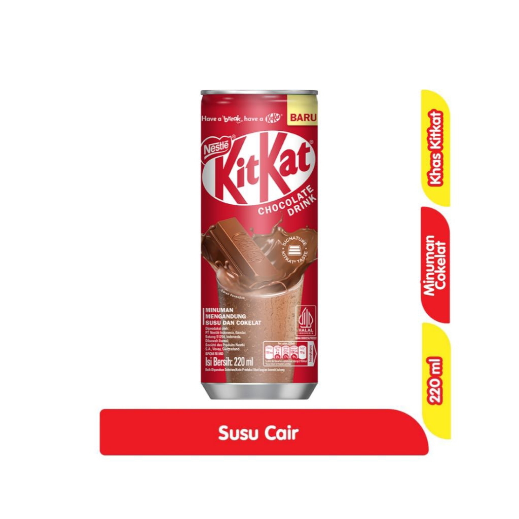 

Kitkat Minuman Coklat Kaleng 220ml