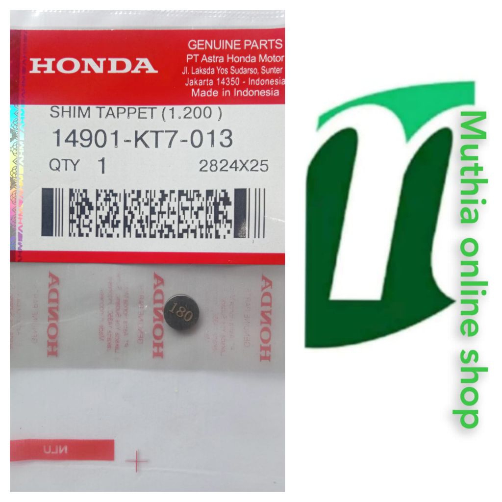 SIM klep CBR 150 Sonic 150 ukuran 180