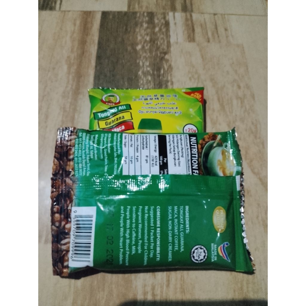 

ORIGINAL" kopi to ngkat ali_al ambi ak coffe_20g