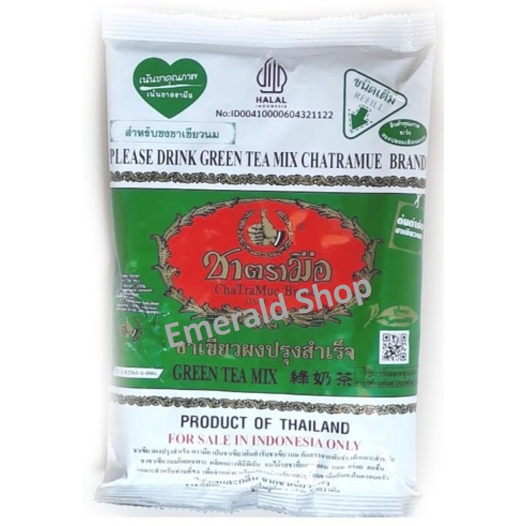 

Thai Green Tea Mix Chatramue Number One Brand 200 gr