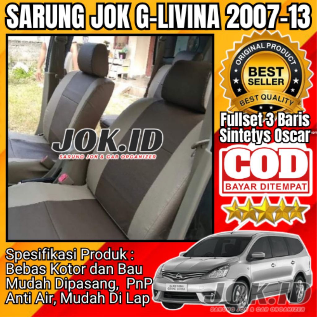 Fullset Sarung Jok LIVINA-Grand LIVINA 2007-2013, X-Gear