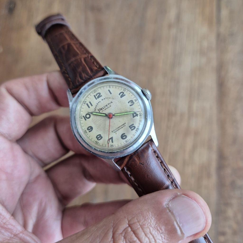 Helvetia General Watch Military Men's Vintage Watch