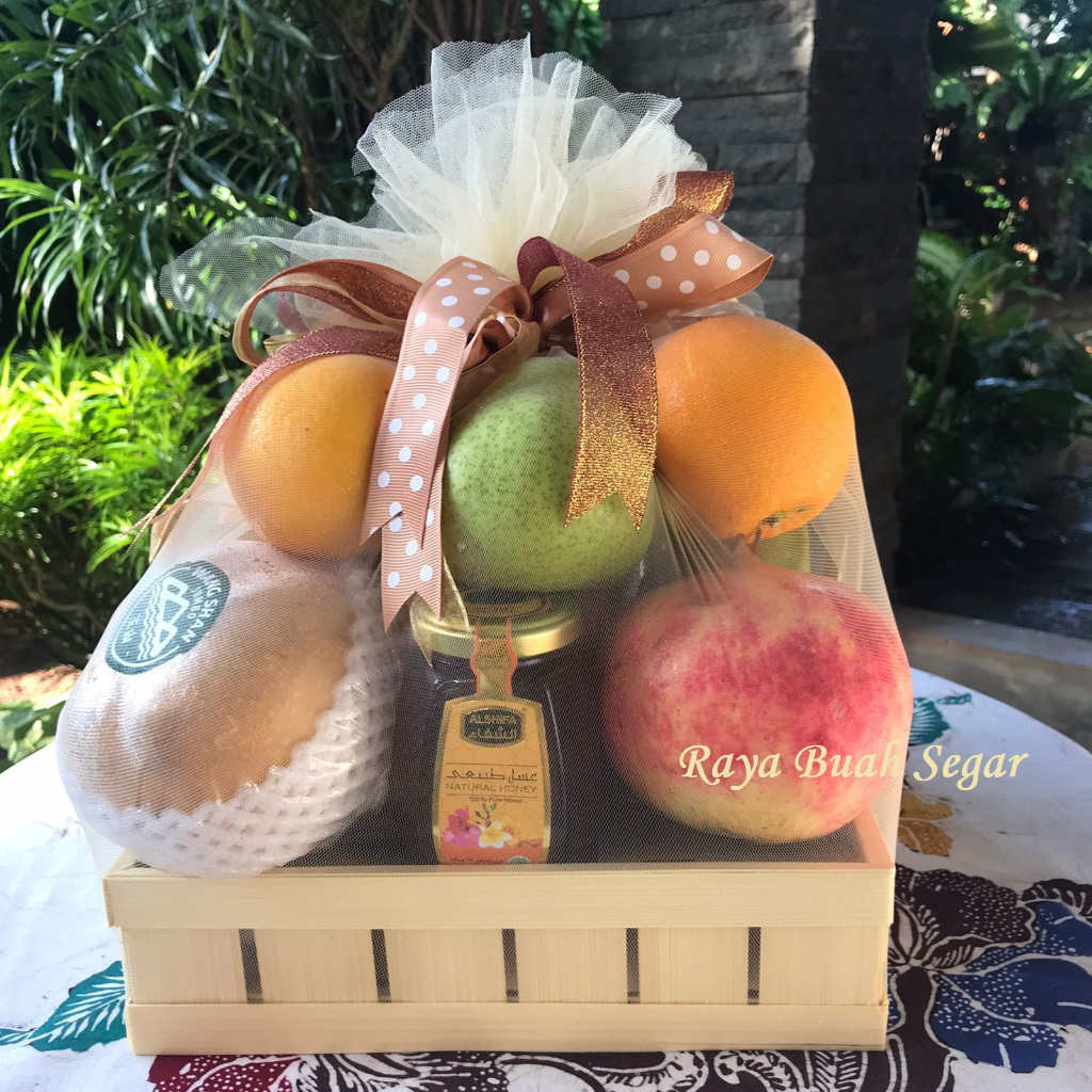 

Parcel Buah SET A Madu Alshifa Hampers Buah Import Segar