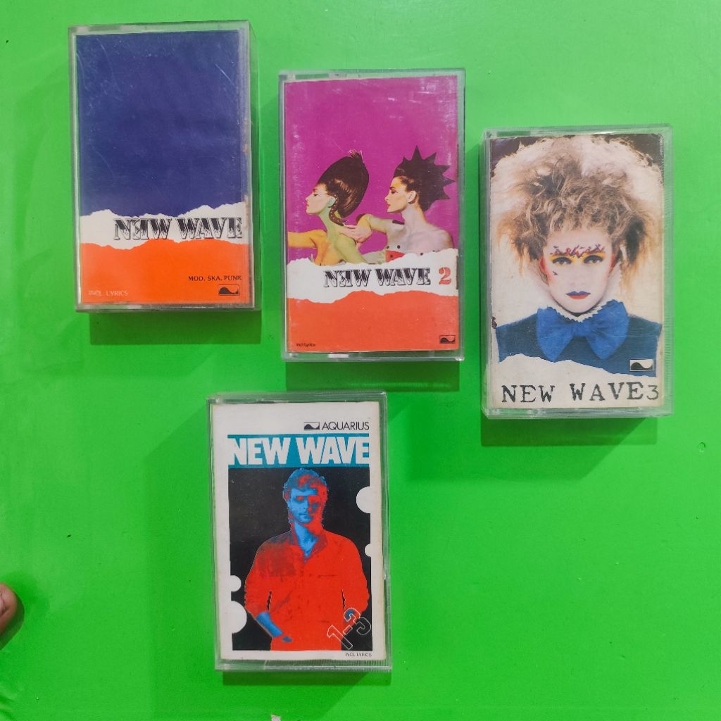 Kaset NEW WAVE The Best 1, Best 2, Best 3, Best 1-3 Dijual Paket (For 4 Cassette)