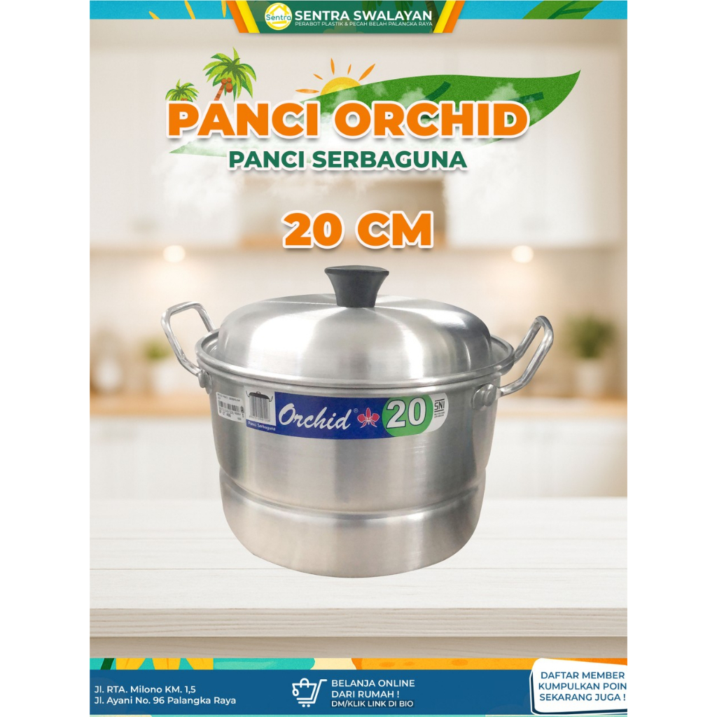 Dandang Orchid 20cm Dandang Kukusan Orchid / Dandang Kukus
