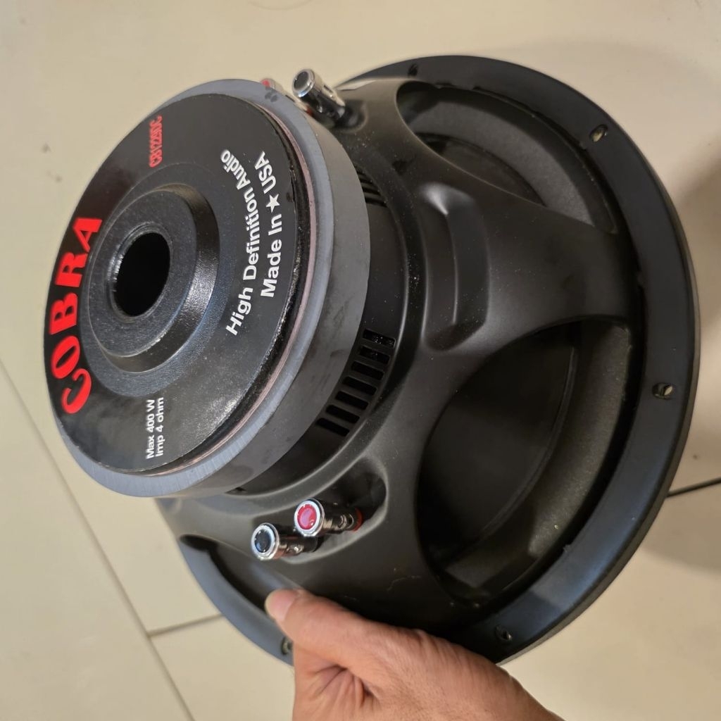 SPEAKER SUBWOOFER 12 INCH COBRA CB12290 DOUBEL COIL 400 WATT