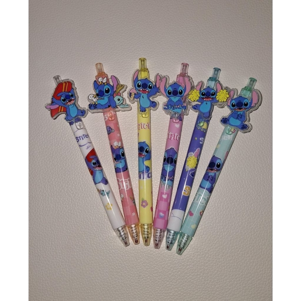 

Pulpen Stitch Isi 6 ✨ Desain lucu, warna cerah.