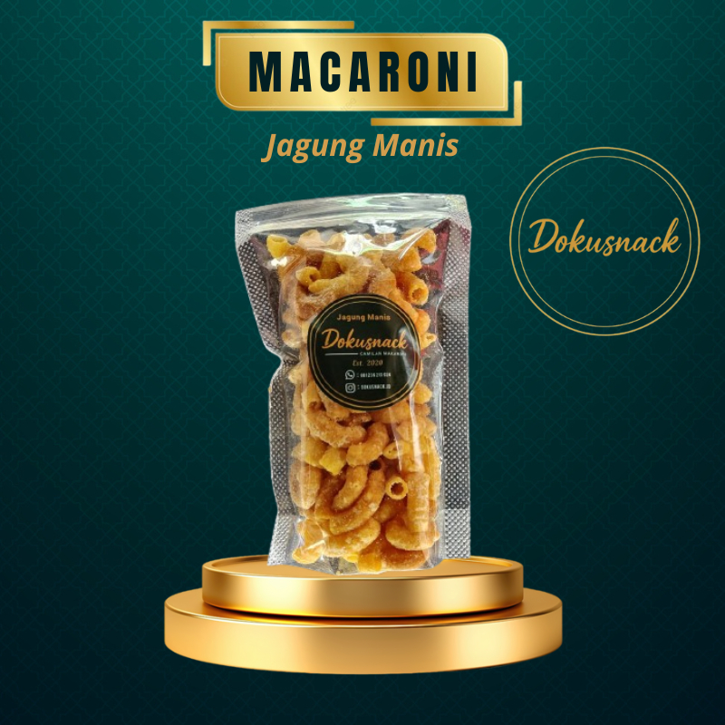 

Makaroni Bantat Rasa Jagung Manis Dokusnack | Snack Renyah Manis Gurih - Camilan Best Seller!
