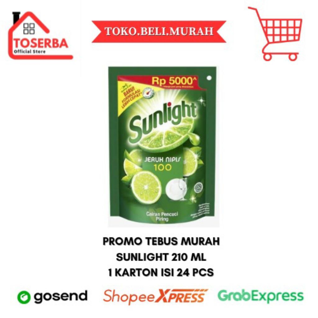 [READY STOCK] SUNLIGHT JERUK NIPIS 210 ML 1 KARTON (24 PCS)