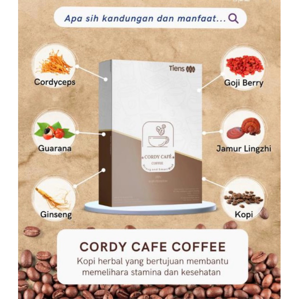 

Cordycoffee Penambah Imunitas & Stamina