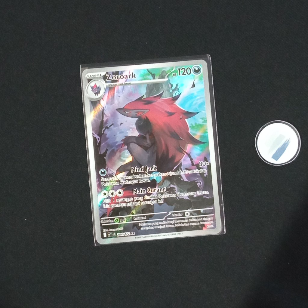 Zoroark AR sv11s Hitam & Putih Pokemon TCG Indonesia