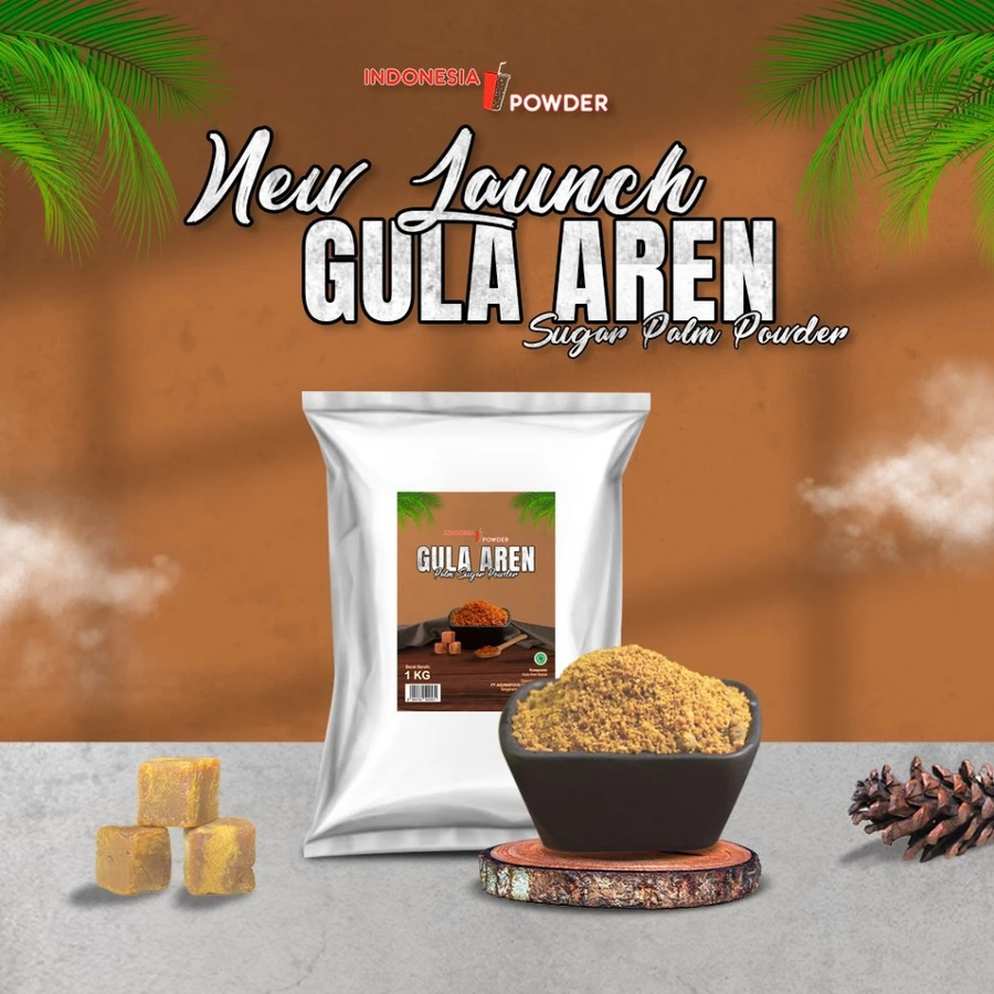 

Gula Aren Semut / Nira Aren Bubuk Organik/ Palm Sugar Gula Aren (100% AREN) OMURA 1 Kg