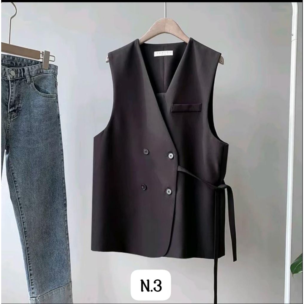 baju atasan wanita terbaru / Rompi longgar wanita kekinian