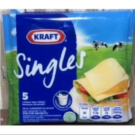 

keju Kraft Cheddar singles isi5 75g