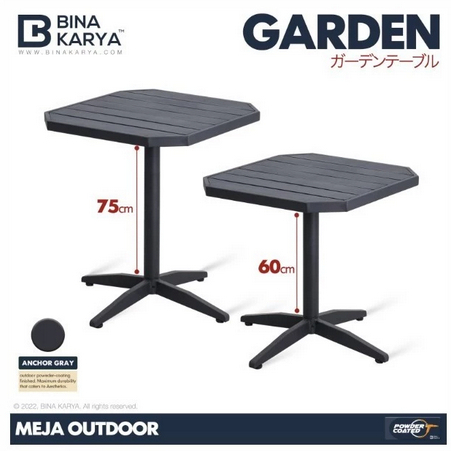 MEJA CAFE OUTDOOR ALUMUNIUM