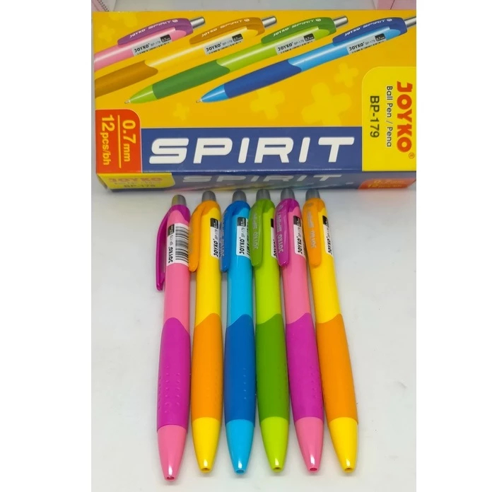 

Pulpen Joyko BP-179 0.7mm 0,7 mm Spirit Pen warna hitam alat tulis joyko Ori 100% Original Asli Authentic